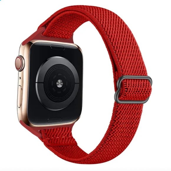 Apple Watch SLIM Nylon Band - RED - 38mm/40mm/41mm - Picture 1 of 2